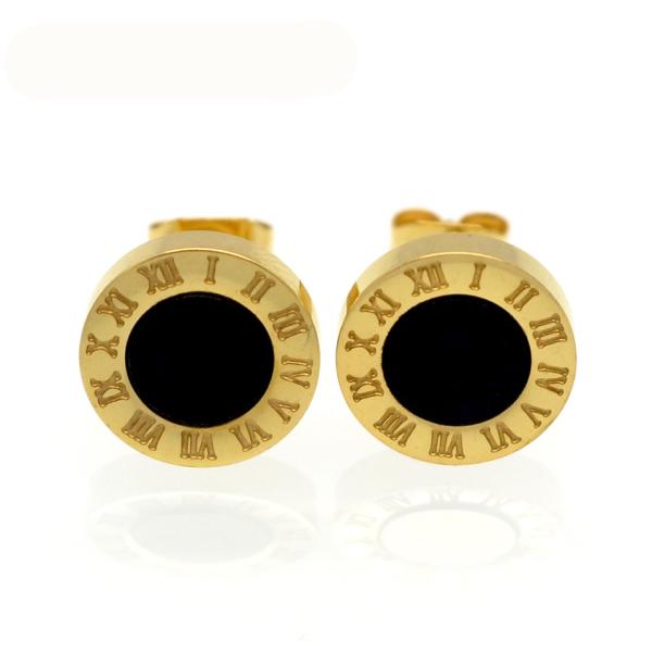 New Gold/Rose/Silver Color Stud Earrings Fashion Famous Brand Jewelry Wedding Party Earrings For Women Lady Men Earrings