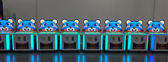 Cute Style Hammer Coin Pusher Mini Arcade Game Machine Whack Mole Game with Plastic Material