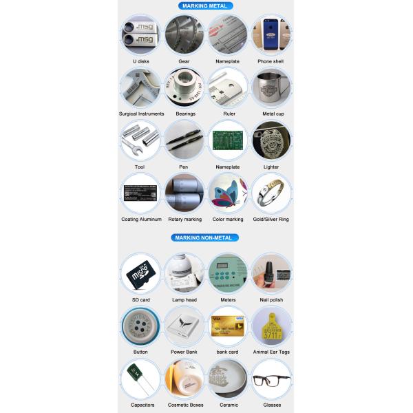 220V 50HZ 50W Fiber Laser Marking Machine Auto Lift And JPT Source