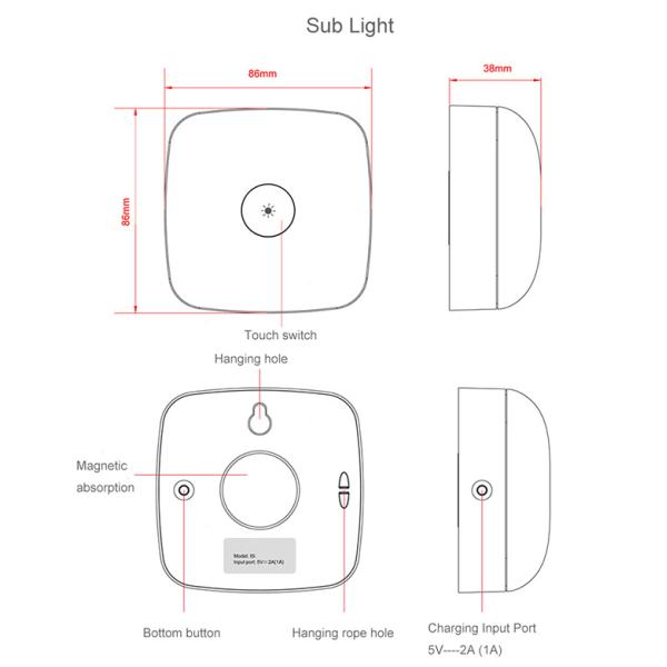 Fireproof LED Night Light , RGB Colorful Led Atmosphere Lamp Synchronous Rf Control