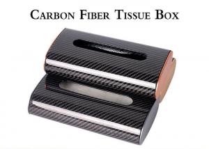 China Wear Resistant Aviation Grade Carbon Fiber Tissue Box on sale