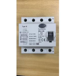 B Type Electrical RCCB Protected Circuits 2 Pole 4P 30mA DC 6mA