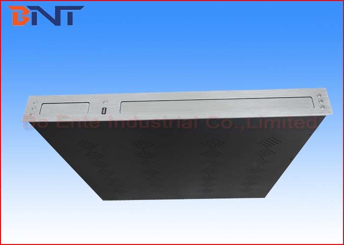 China Black Motorized Screen LCD Monitor Lift With Discussion Microphone wholesale
