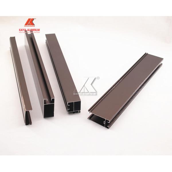 1mm Thick Brown Anodized Aluminum Window Extrusion Profiles For Thailand Market