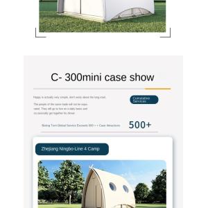 Experience Luxurious Camping Glamping Tent ODM Fire Proof Bell Tent