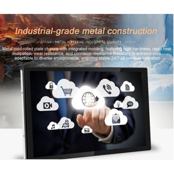 ZXTLCD 13.3 Inch Industrial IP65 Rated True Flat Panel LCD Monitor Capacitive PCAP Fully-enclosed Touchscreen All-in-one Computers with and USB