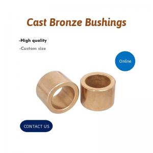 China OEM C86300 SAE 430B Manganese Bronze Straight & Flanged Bushing Cast Bronze Bushings Machined CNC Parts on sale