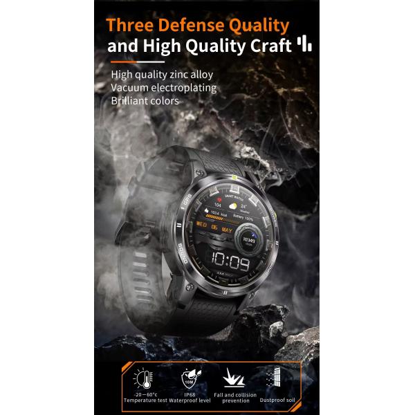 NX18 Pro Outdoor sport Smart Watch AMOLED Screen Compass GPS Tracker 400mAh Battery