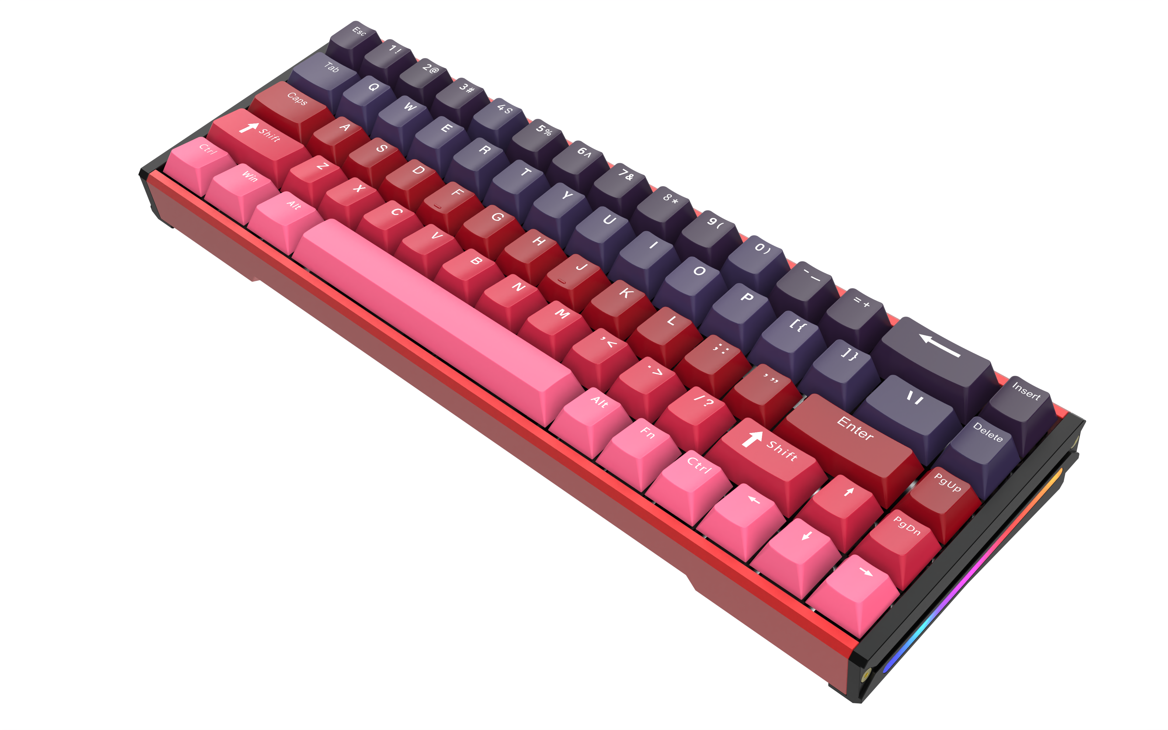 China Magnetic Axis Mechanical Keyboard with Long-Lasting Magnetic Axis Switch, OEM Keycap Profile, and Double-Shot Keycap Printing wholesale