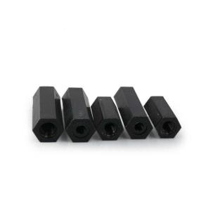 M4/4mm Threaded Male Female Hex Standoffs Black Nylon Partially