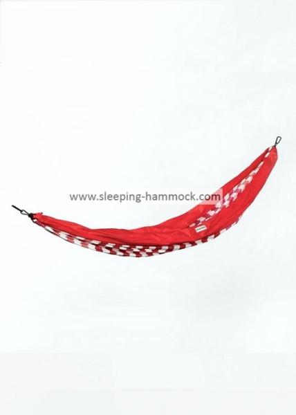 Quality Red Print Parachute Nylon Hammock Travel Hammock  , Ultralight Backpacking Hammock for sale