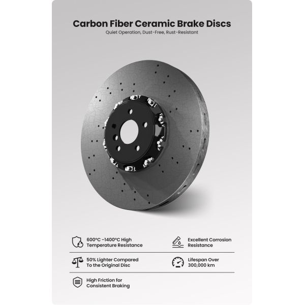 TEI P60NS 6 Pistons BBK Carbon Ceramic Rotor 355mm 380mm Front Modified Brake Kit for VOLVO S60 S90