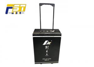 China Fashion Color Printing Cardboard Trolley Box , Black Corrugated Folding Box Trolley wholesale