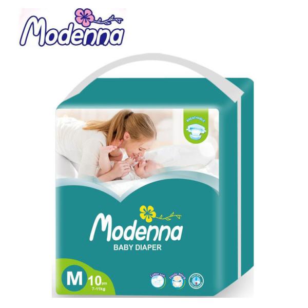 Tape Style Eco Friendly Disposable Nappies Breathable Soft Cotton For Baby