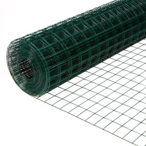 China 1/2 3/4 1 inches PVC Plastic coated chicken wire mesh chicken wire nettingwire mesh for chicken coop wholesale