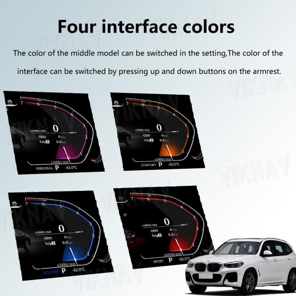 Viknav For BMW 5series F10 F11 GT series GT F07 6series F06 F12 7series F01 F02 (2008-2018) 12.3 inch Newest Speedometer