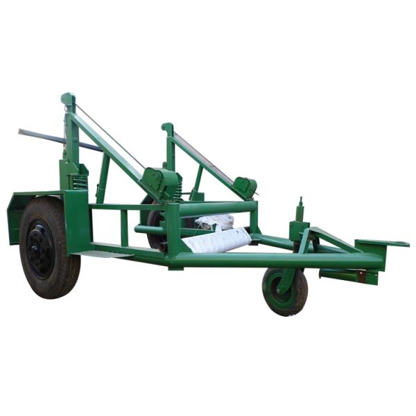3t 5t 8t 10t Spray Painting Cable Drum Trailer With Damping Device