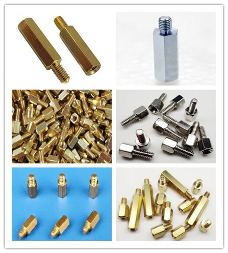 CNC Turned Non Standard Fastener Stainless Steel Self Clinching Standoff Hexagonal Pillars