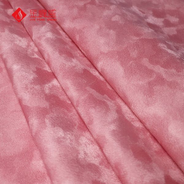 Big Flower Design Pink Flock Fabric For Gift Box Making 100M Per Roll