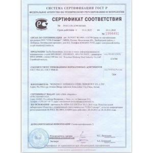 Wenzhou Zheheng Steel Industry Co.,Ltd Certifications