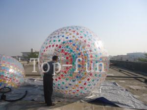 China Outdoor Water Fun PVC Inflatable Zorb Ball / Human Rolling Ball For Grass or Beach on sale
