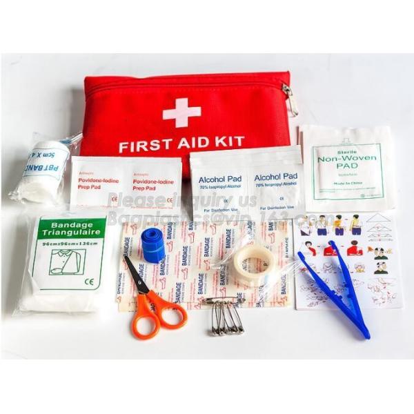 emergency Medical Bag first aid pack mini,Family pack PE first aid adhesive bandage PE wound plaster waterproof PE band