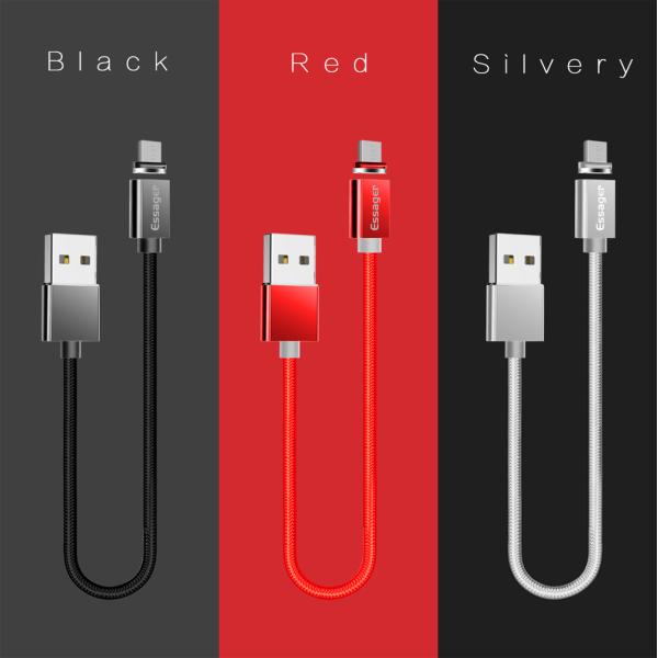 LED Data Transfer Magnetic Fast Charging Cable 1M 2M 3M 3 In 1 For All Micro Interface Devices