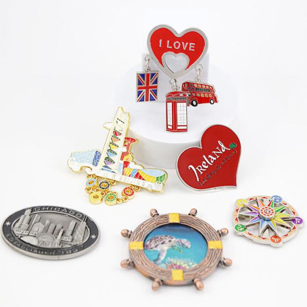 Souvenir Fridge Magnet Gold Ferris Wheel Shaped Refrigerator Magnets