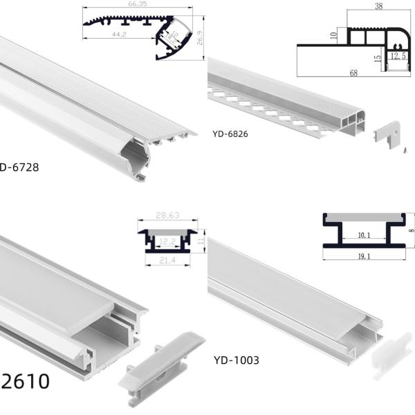 Anodized Waterproof LED Channel Aluminium Profile for Recessed Ground Light