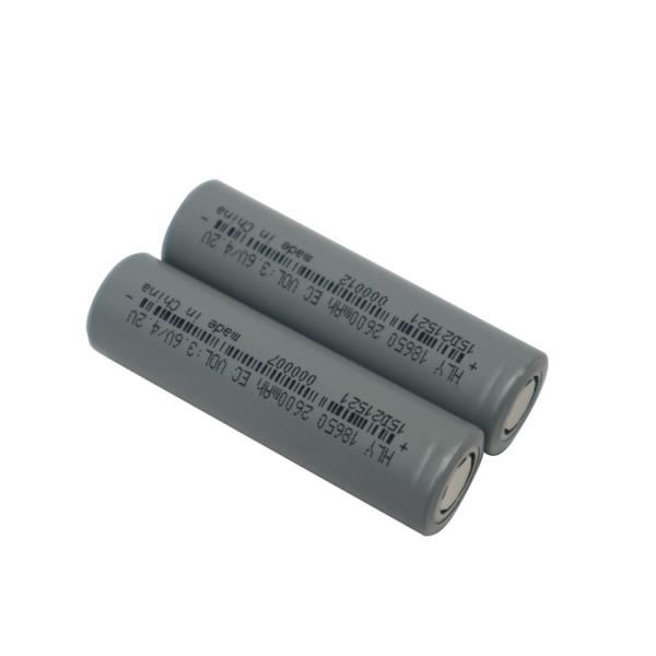 INR 18650 2600mah Rechargeable 3.6 Volt Lithium Battery For Electric Car