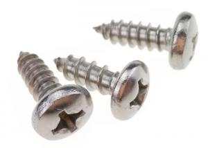 China 316 Stainless Steel Screw Round Head Phillips Drive 3/16 Tapping ANSI Standard on sale