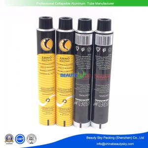 Colorful Packaging Tube Empty Aluminium Tubes  for  Hair Color cream with black plastic cover