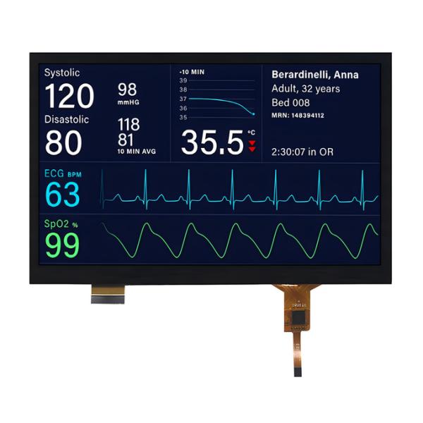 7 Inch Capacitive Touchscreen TFT Display Module 1024x600 IPS MIPI Interface Automotive Grade