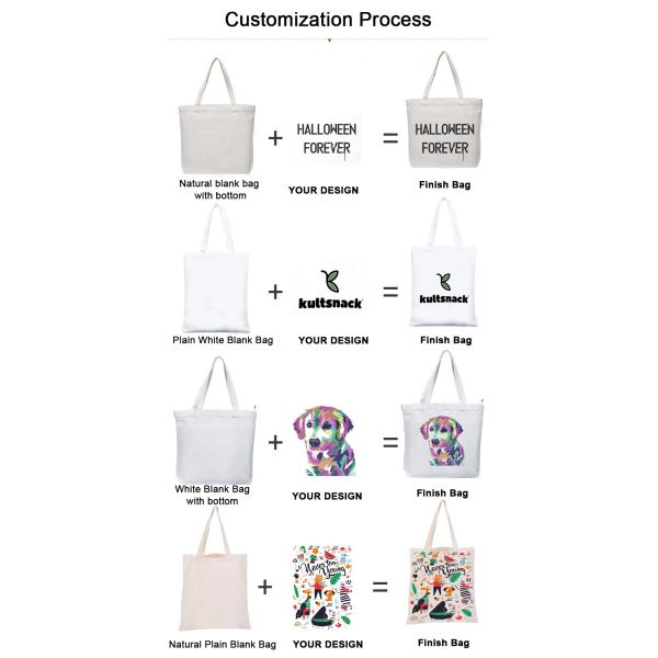 ODM Stripe Promotional Cotton Fabric Bag For Supermarket Shopping ODM Sturdy Canvas Plain Grocery Canvas Tote Bags Cotton Shoulder Bag