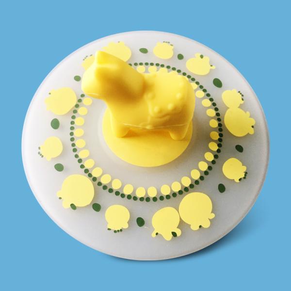 Creative Cartoon Silicone Cup Cover Dustproof Tea Cup Water Cup Cover Multi-Purpose Sealed And Fresh Keeping Cover