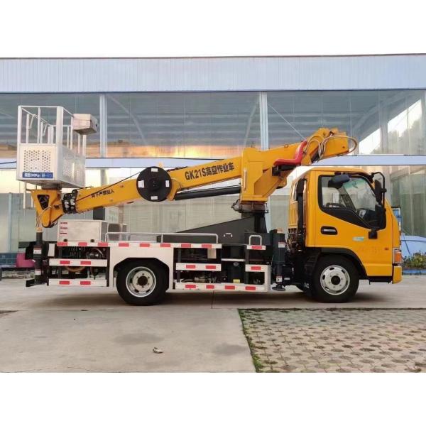 21m Bucket Aerial Work Platform Truck 200kg Telescopic High Altitude Working Truck