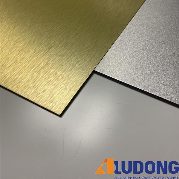 Silver 3mm 6000mm Nano Brushed Aluminum Composite Panel