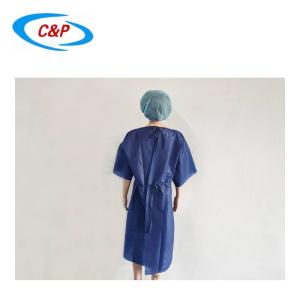 Blue Hospital Nonwoven Medical Gown For Isolation Bulkbuy