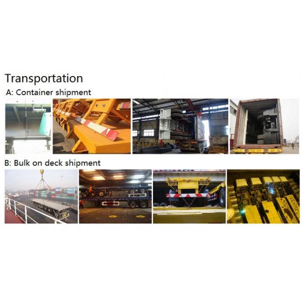 Tri Axle Flatbed 40 FT Container Long Flatbed Trailer Green Red Yellow White Blue Color