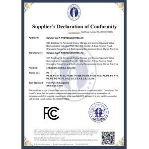 Hunan Caiyi Photoelectric Technology Co., Ltd Certifications