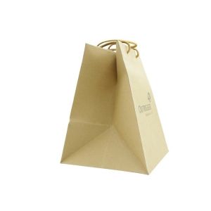 Buy cheap Customized Grocery Bags with Handles 12x7x17 Inch Kraft Paper bags for Grocery from wholesalers