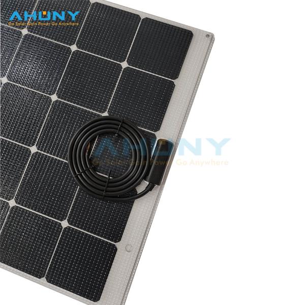 200W Marine Walk On Solar Panels Semi Rigid Saltwater Proof Back Contact Cell