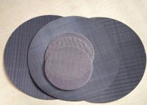 China Customizable Black Filter Wire Mesh Plastic Extruder Filter Disc Acid Resistance on sale