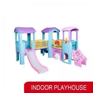 China Kindergarten Kids Indoor Plastic Playhouse Playground Equipment With Slide Toy on sale