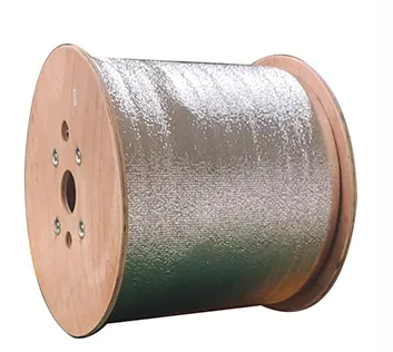 Flexible Design Armored Optical Fiber Cable 2 Core Bow Type Drop Cable