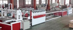 China Twin Conical Screw Wood Plastic Production Line For Crust Furniture Board wholesale