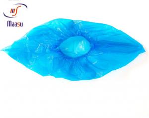 China 2.5g Disposable Waterproof Shoe Covers PE CPE Shoe Cover Blue wholesale