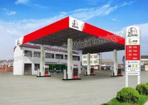 China Prefabricated Steel Roof Trusses , Shed Building Space Frame For Petrol Station wholesale