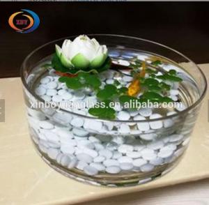 China Goldfish Tank Round Gallon Glass Fish Bowl / round shape indoor fish tank on sale