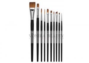 China Watercolor Acrylic Paint Brushes Set 10 Synthetic Sable Artist Paint Brushes Short Handle wholesale